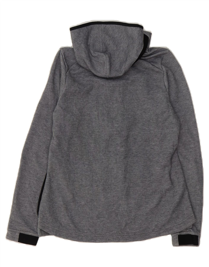 NIKE Womens Dri Fit Zip Hoodie Sweater UK 12 Medium Grey Polyester Vintage Nike and Second-Hand Nike from Messina Hembry 