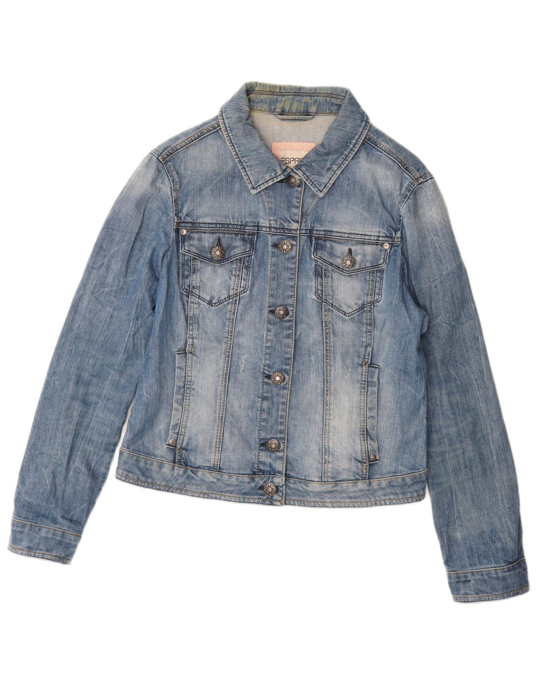 ESPRIT Womens Denim Jacket UK 20 2XL Blue Cotton
