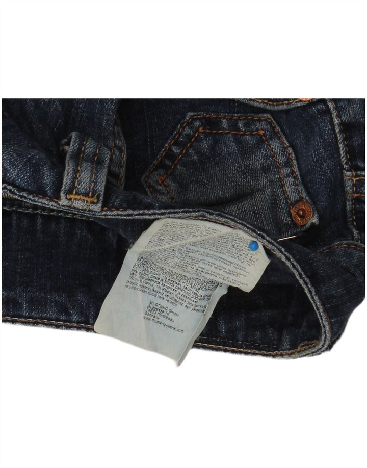 MUSTANG Womens Straight Jeans W30 L34 Blue Cotton