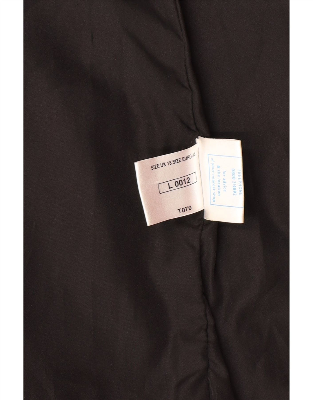VINTAGE Womens Oversized Leather Coat UK 18 XL Black Leather
