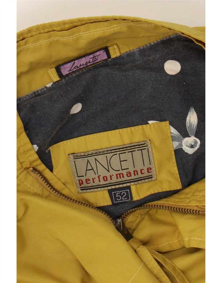 Lancetti Mens Bomber Jacket IT 52 XL Yellow