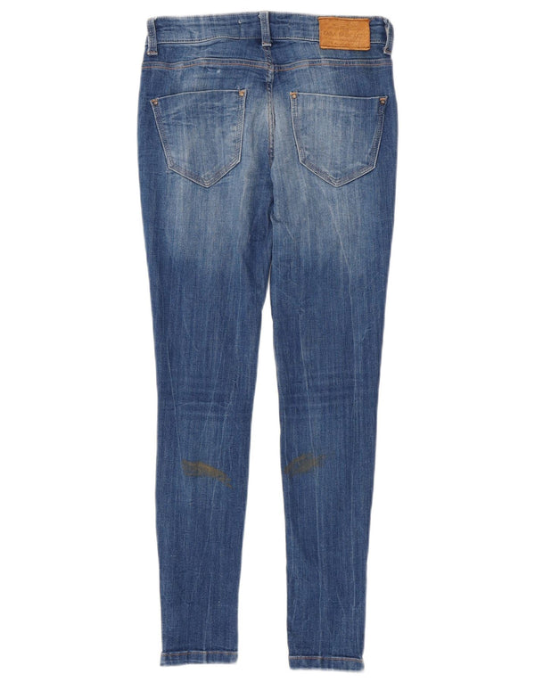 Zara Womens Skinny Jeans EU 34 2XS W24 L27 Blue Cotton