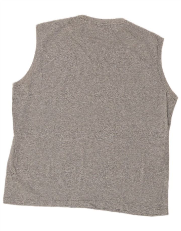 Champion Womens Vest Top UK 20 2XL Grey Flecked Cotton