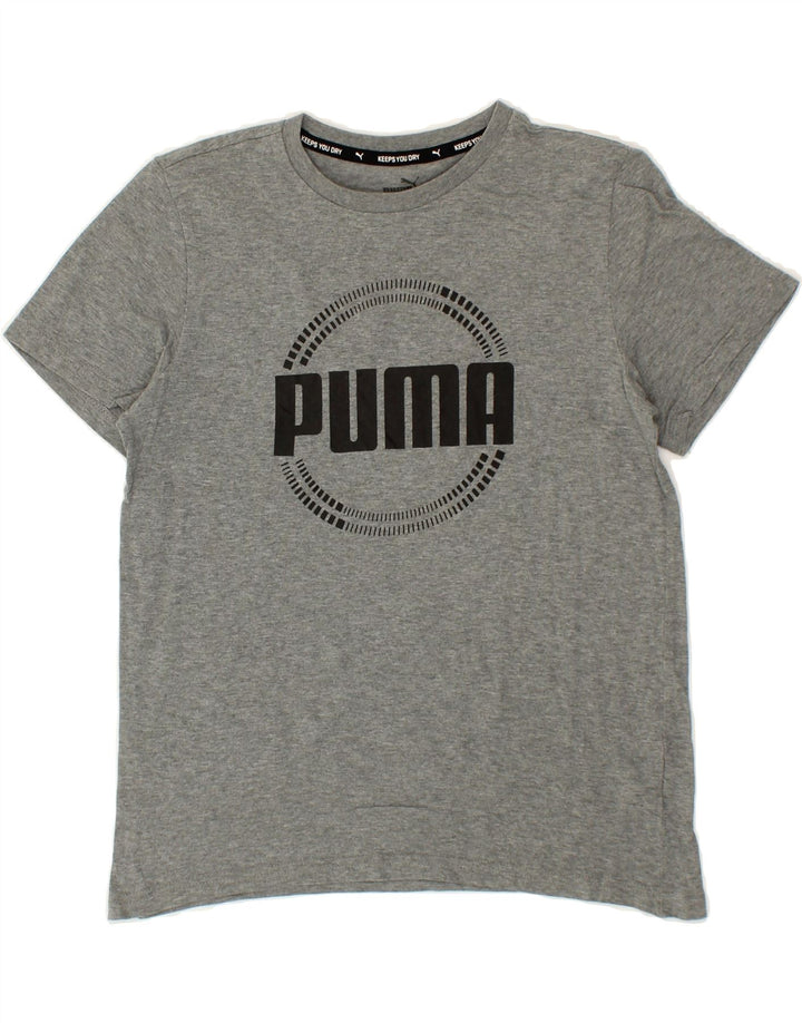 PUMA Boys Graphic T-Shirt Top 13-14 Years  Grey Vintage Puma and Second-Hand Puma from Messina Hembry 
