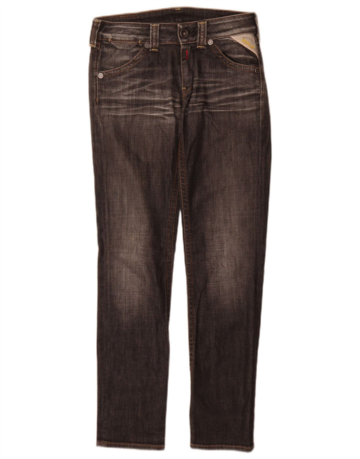 Replay Womens Slim Jeans W26 L30 Grey Cotton