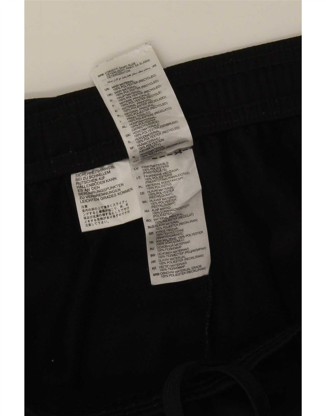 Adidas Mens Tracksuit Trousers Joggers Large Black Polyester