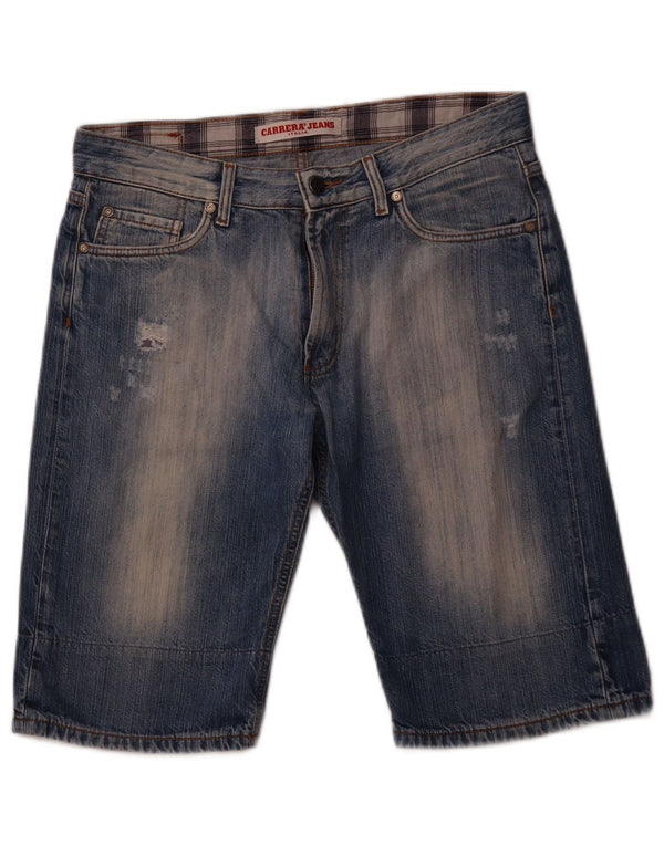 CARRERA Mens Distressed Denim Shorts IT 48 Medium W33  Blue Cotton