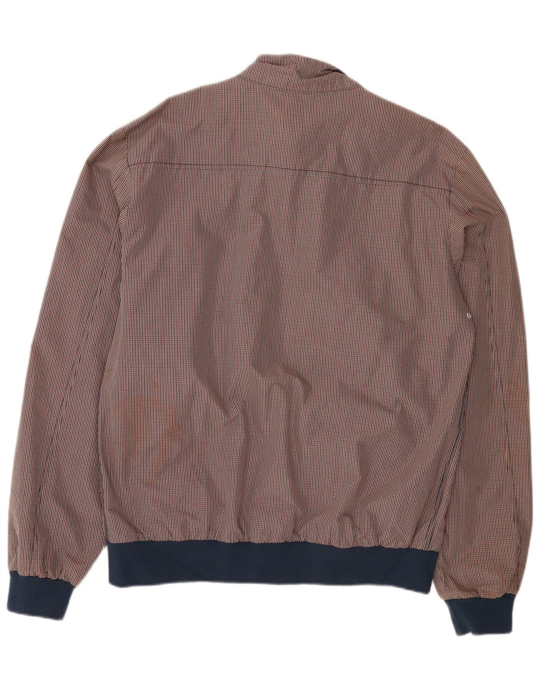 Quiksilver Mens Bomber Jacket UK 42 XL Red Gingham Cotton