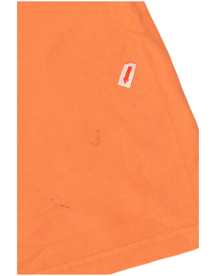 KAPPA Mens Polo Shirt Large Orange Cotton