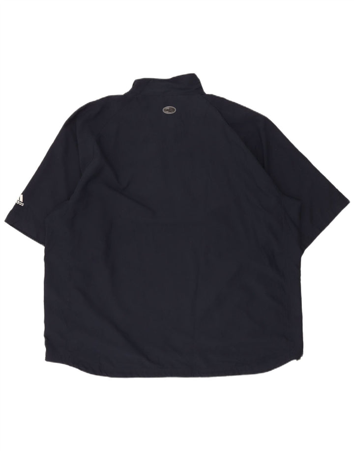 Adidas Mens Climacool Zip Neck Pullover Tracksuit Top 2XL Navy Blue Sports