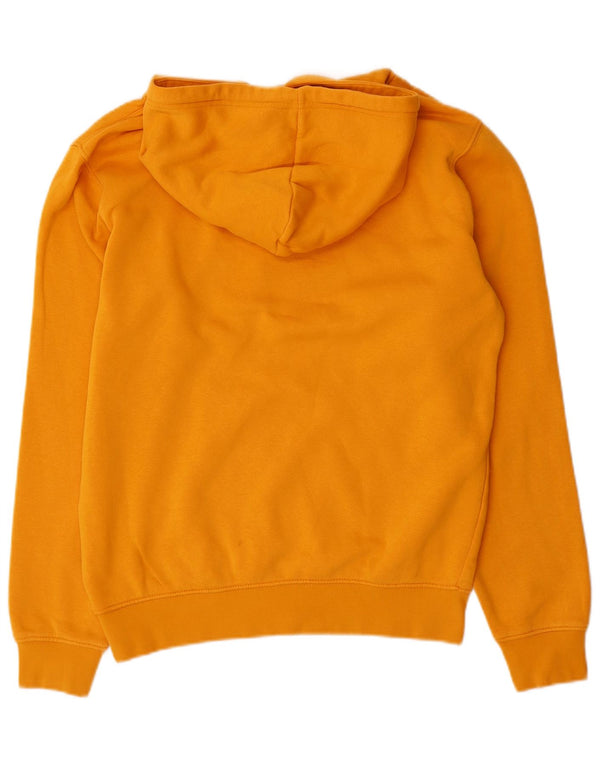 Champion Mens Graphic Hoodie Jumper Small Yellow Cotton