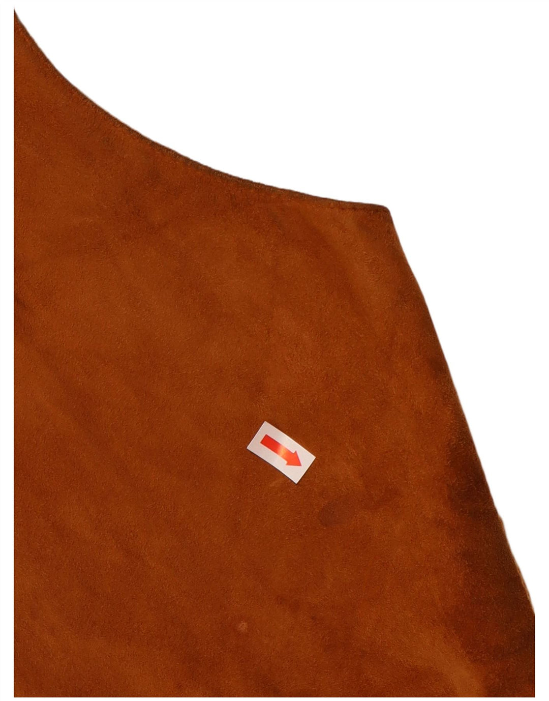 MABRUN Mens Suede Waistcoat IT 56 3XL Brown Leather