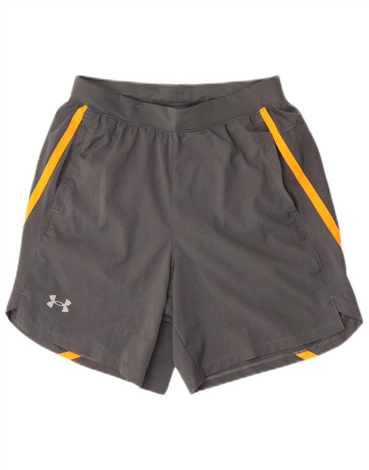 Under Armour Mens Graphic Sport Shorts Medium  Grey Colourblock Polyester