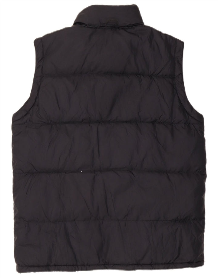 KAPPA Mens Hooded Padded Gilet UK 38 Medium Black Nylon