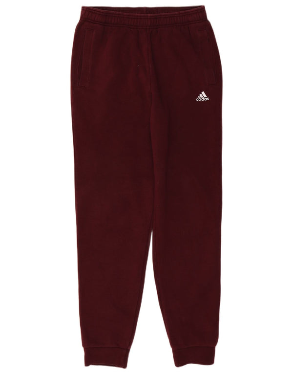 Adidas Mens Tracksuit Trousers Joggers Medium/Large Burgundy Cotton