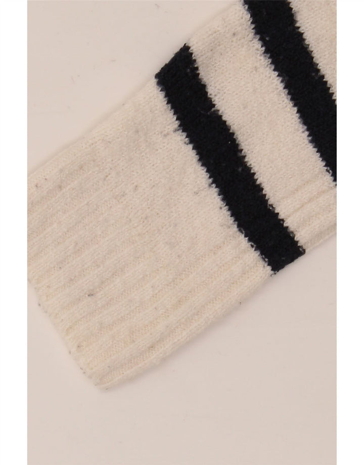 Marks & Spencer Womens Crew Neck Jumper Sweater UK 14 Medium Off White