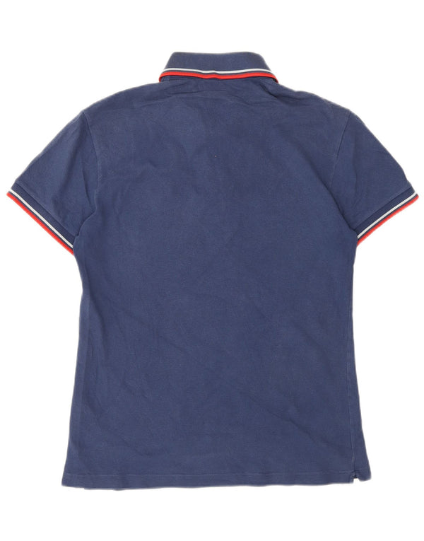 FRED PERRY Mens Polo Shirt Small Navy Blue Cotton