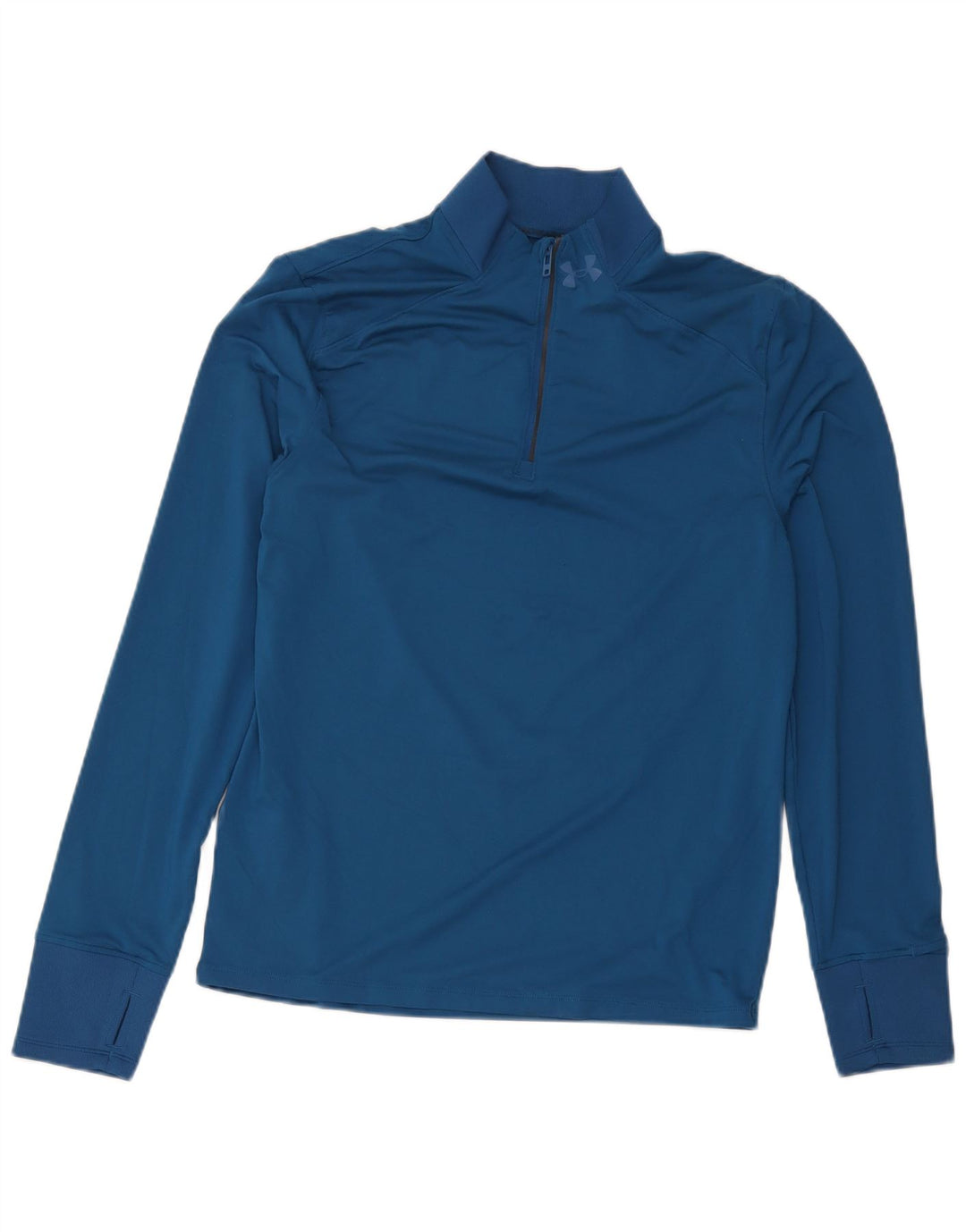 Under Armour Mens Zip Neck Pullover Tracksuit Top Medium Blue