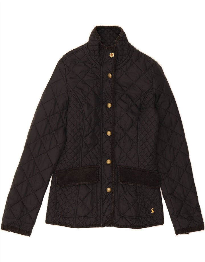 JOULES Womens Quilted Jacket UK 6 XS Black Polyamide Vintage Joules and Second-Hand Joules from Messina Hembry 