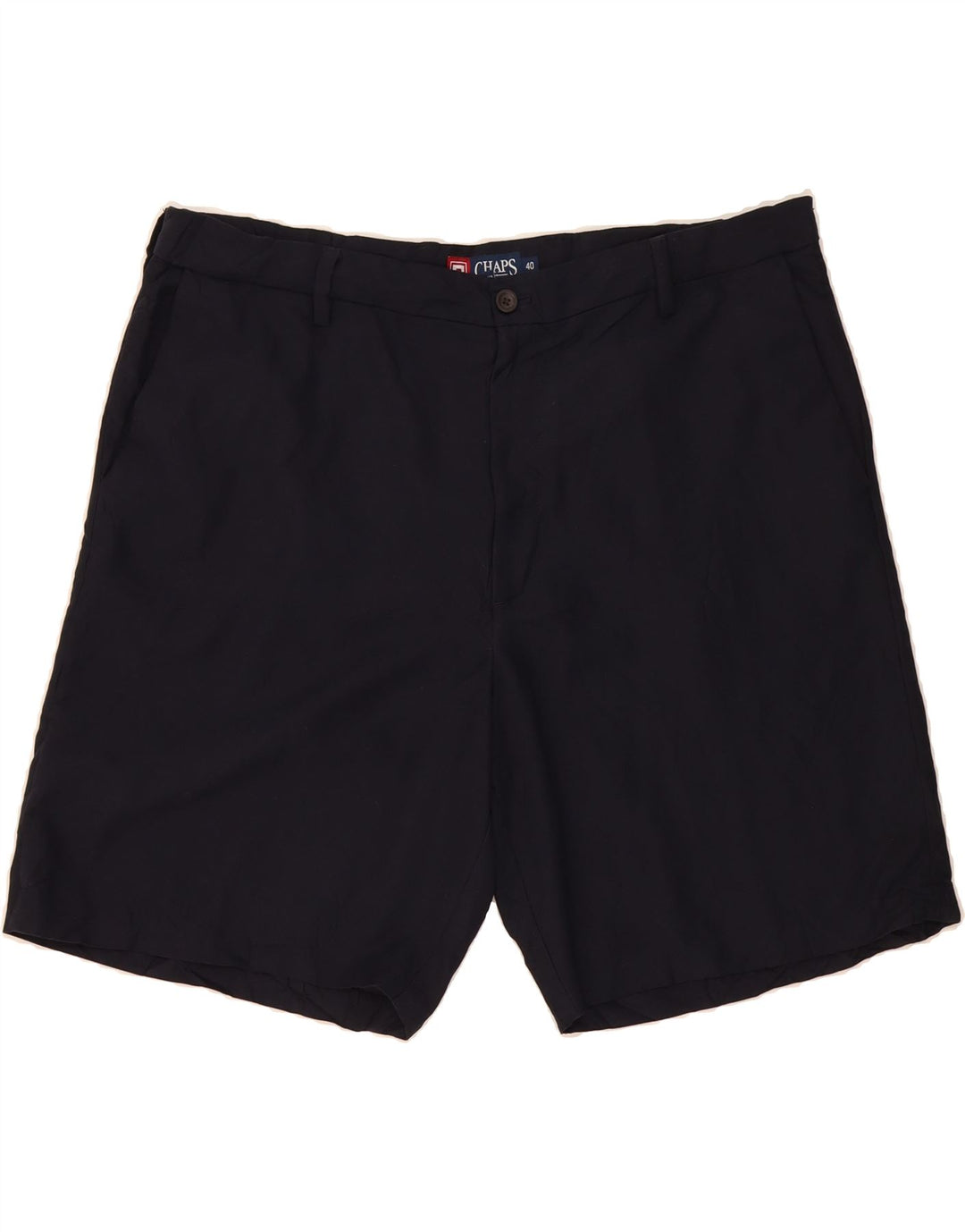 CHAPS Mens Chino Shorts W40 XL Navy Blue Polyester Vintage Chaps and Second-Hand Chaps from Messina Hembry 