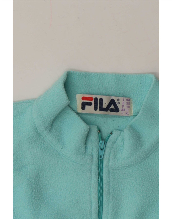 Fila Womens Fleece Bodysuit IT 44 Medium Turquoise
