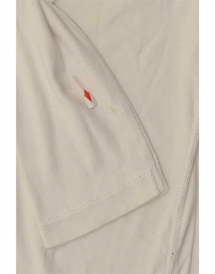 Tommy Hilfiger Mens Slim Fit Top Long Sleeve Medium White Cotton