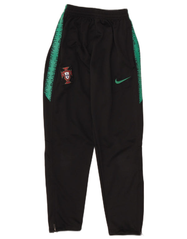 Nike Boys Dri Fit Tracksuit Trousers 10-11 Years Black Colourblock