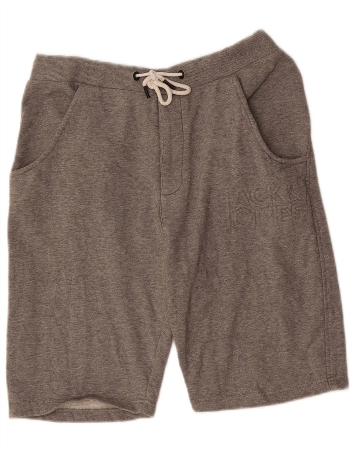 Jack & Jones Mens Sport Shorts Large Grey Cotton