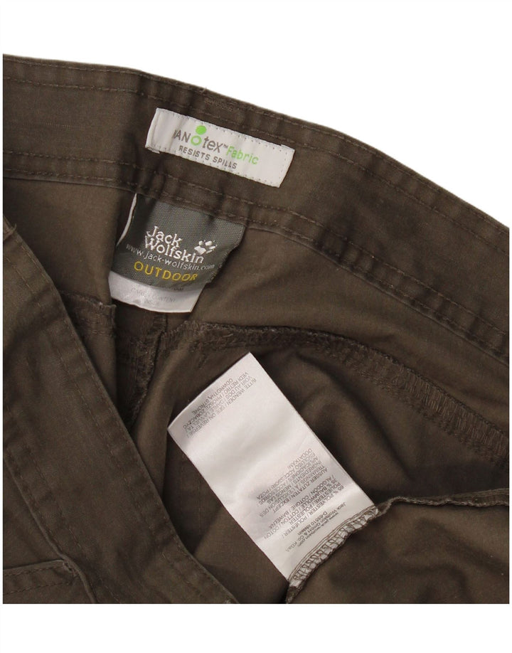 Jack Wolfskin Womens Straight Cargo Trousers Medium W30 L30 Khaki Polyester