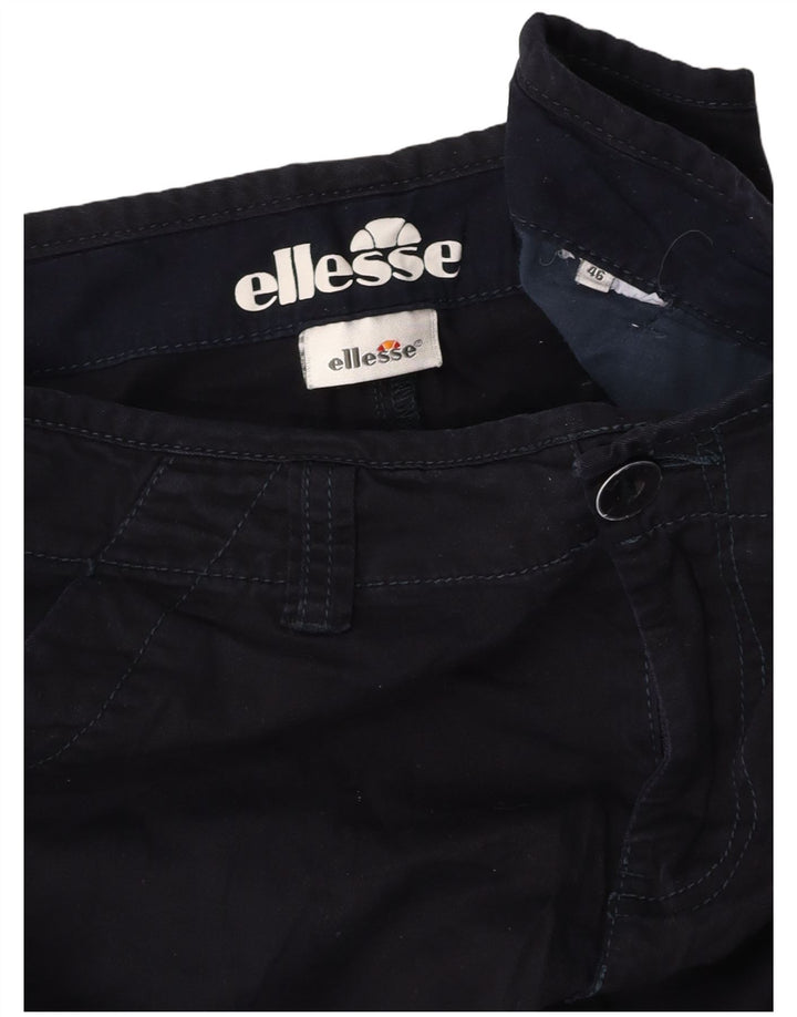 ELLESSE Mens Chino Shorts IT 46 Small W29  Navy Blue