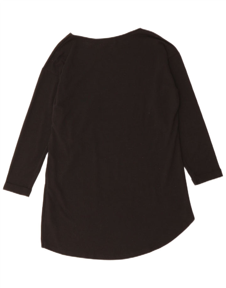 Zara Womens Top Long Sleeve UK 14 Medium Black