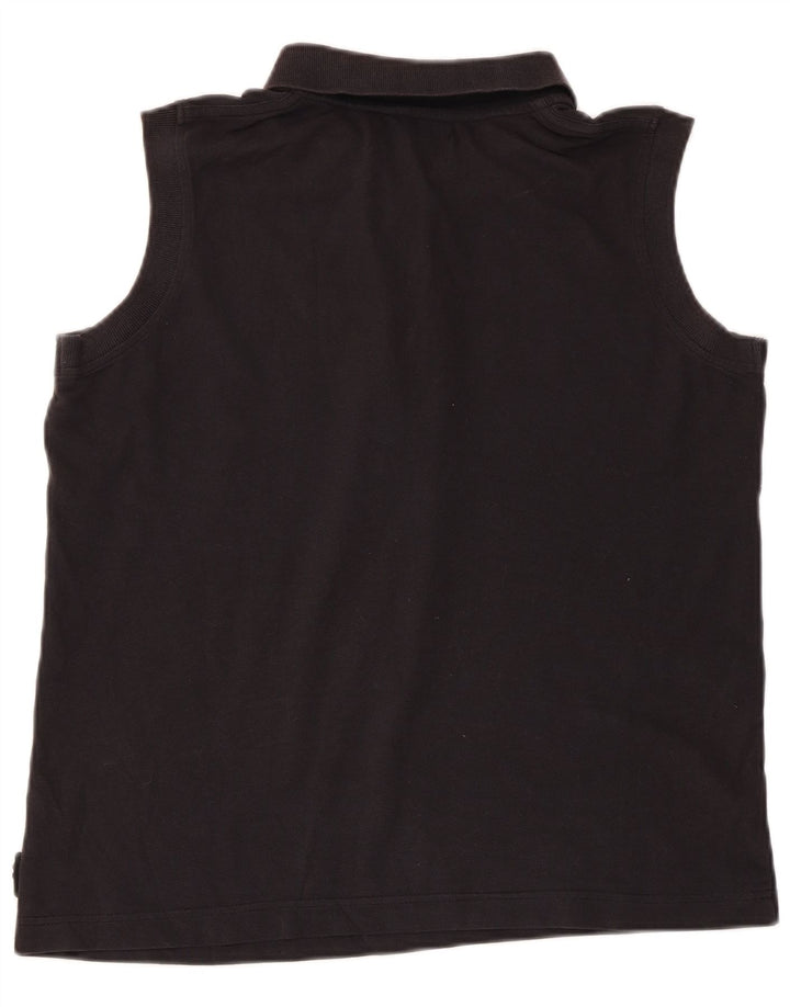 KAPPA Womens Sleeveless Polo Shirt UK 18 XL Black