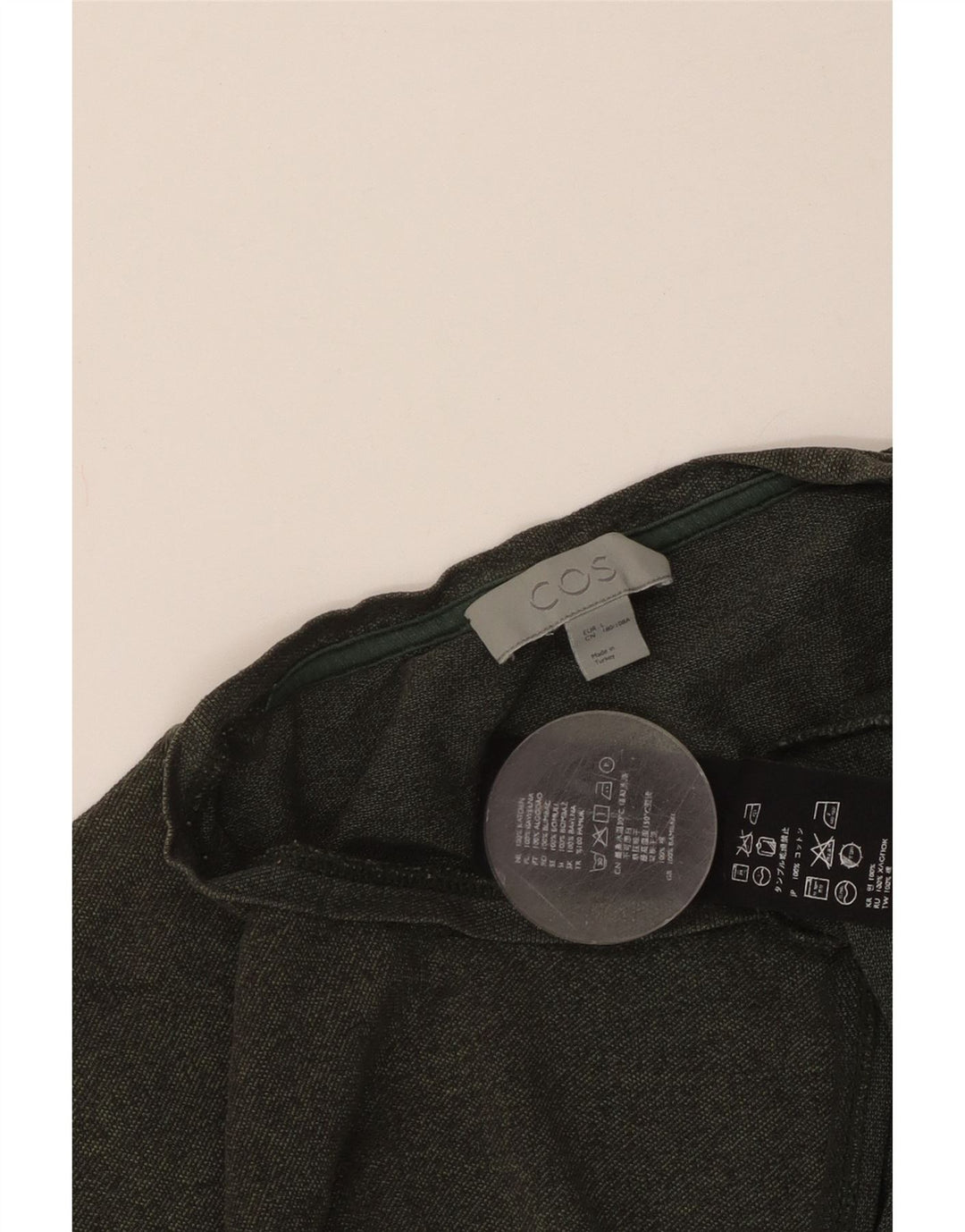 COS Mens T-Shirt Top Large Green
