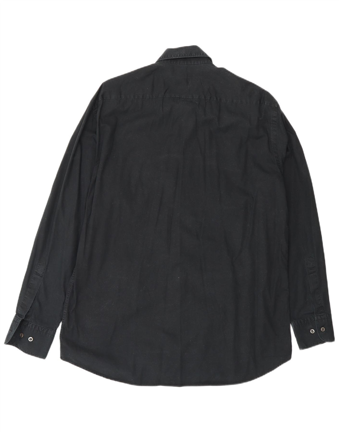 Hugo Boss Mens Shirt Size 16 1/2 Large Black Cotton