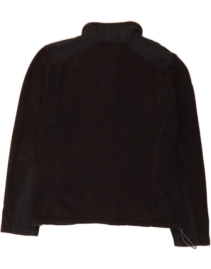 EDDIE BAUER Womens Fleece Jacket UK 16 Large Black Colourblock Polyester Vintage Eddie Bauer and Second-Hand Eddie Bauer from Messina Hembry 