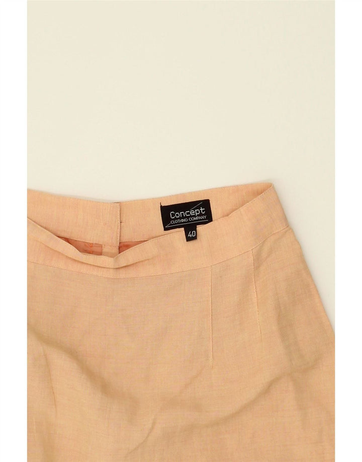 VINTAGE Womens Mini Skirt IT 40 Small W26 Beige Vintage Vintage and Second-Hand Vintage from Messina Hembry 