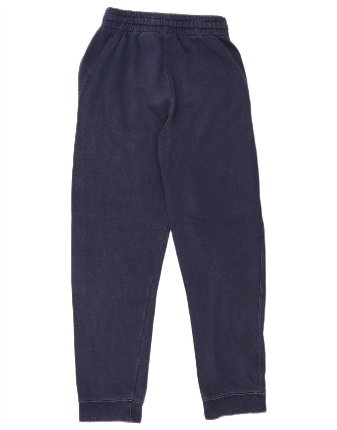 NIKE Boys Tracksuit Trousers Joggers 12-13 Years Large Navy Blue Cotton