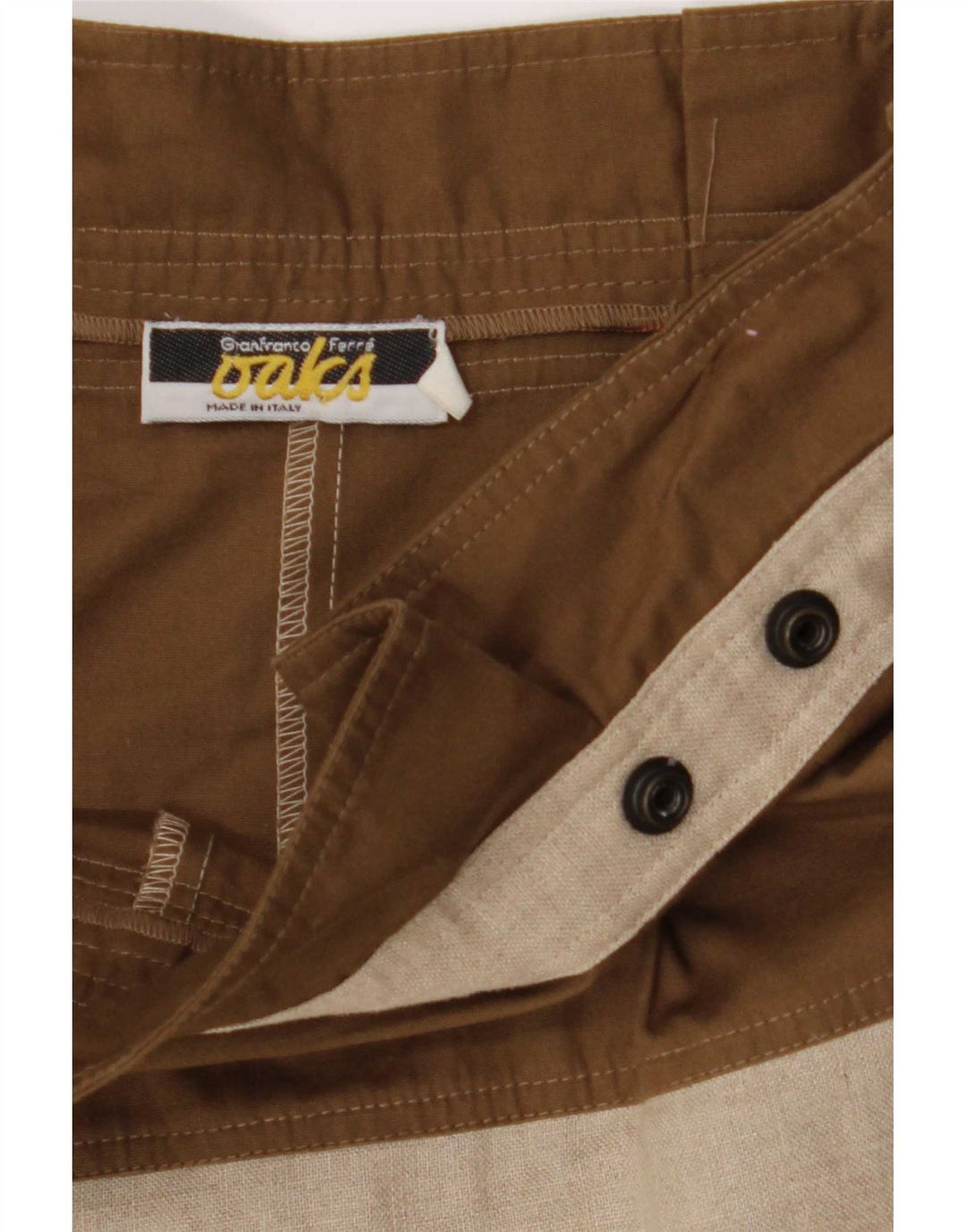 Gianfranco Ferre Womens Casual Shorts W28 Medium Beige Colourblock