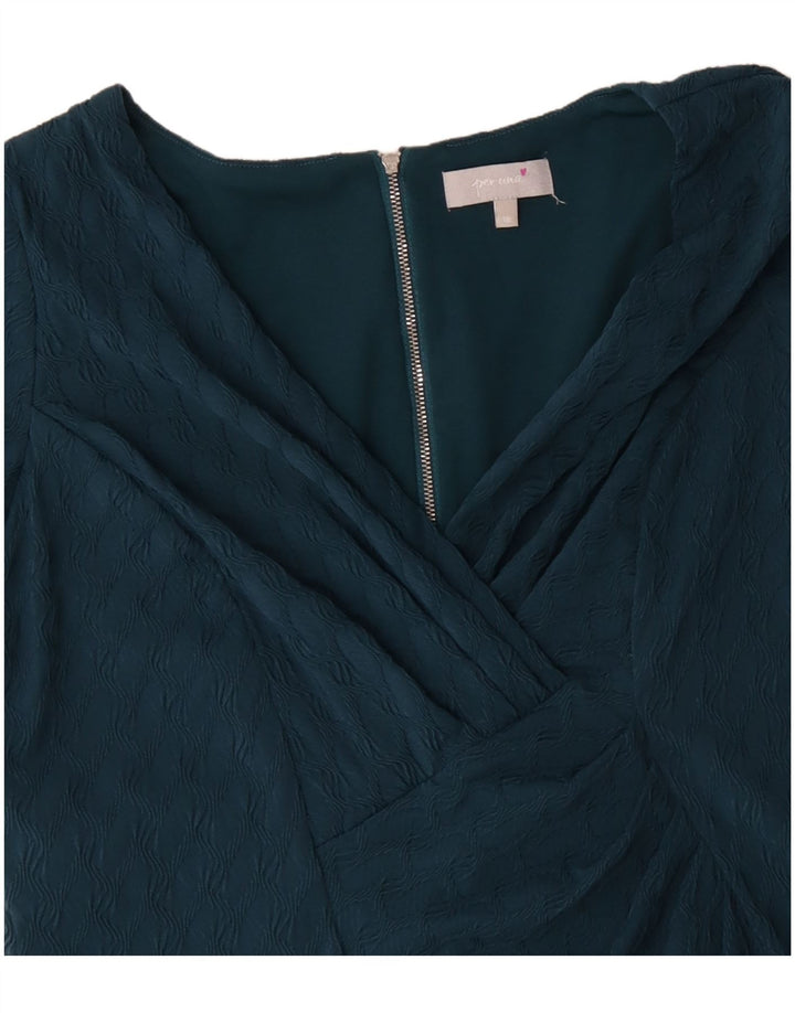 PER UNA Womens Sheath Dress UK 18 XL Blue Polyester