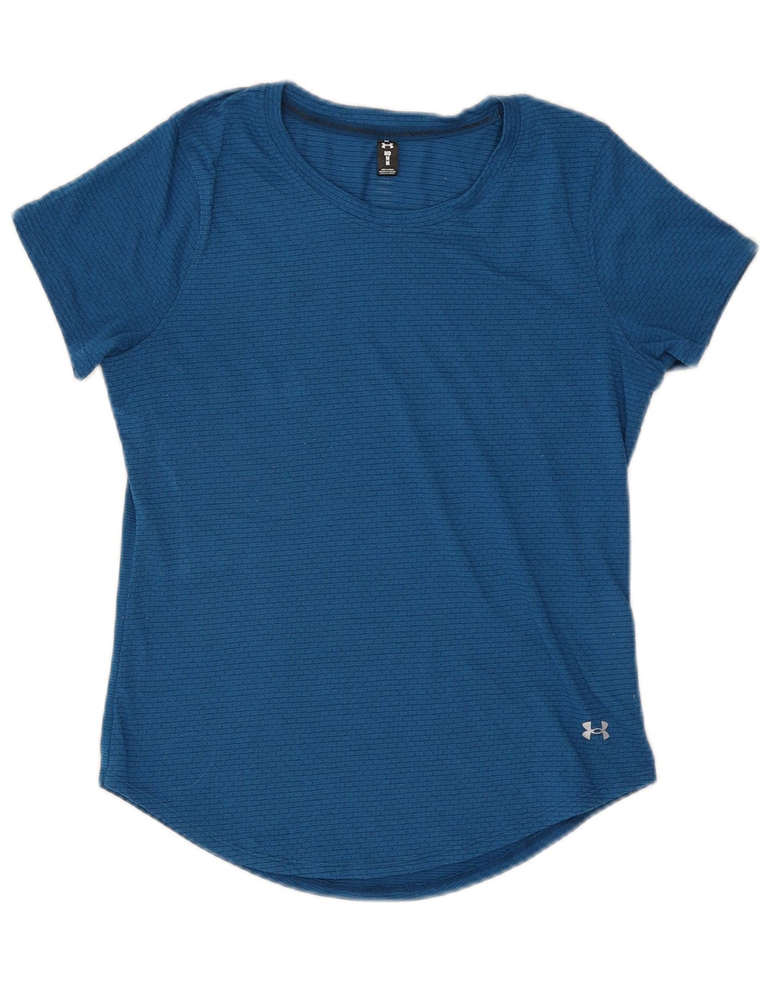 UNDER ARMOUR Womens T-Shirt Top UK 14 Medium Blue Polyester