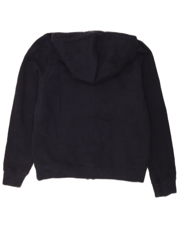 Jack Wills Womens Regular Fit Zip Hoodie Sweater UK 12 Medium Navy Blue