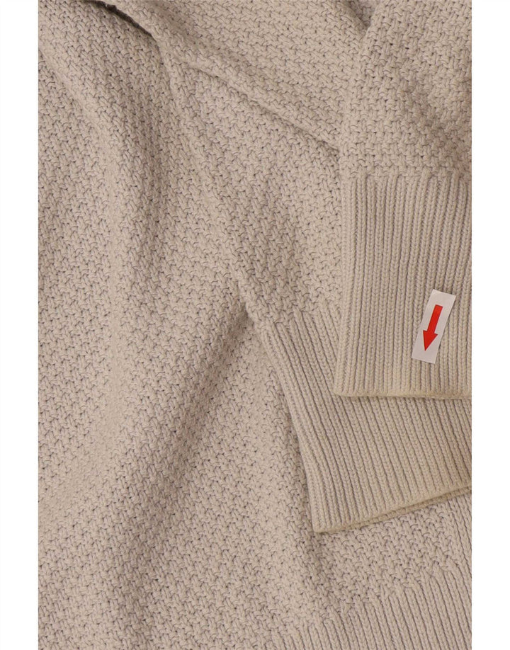 Gap Womens Oversized Cardigan Sweater UK 16 Large Grey Cotton