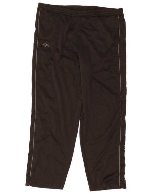 Umbro Mens Graphic Tracksuit Trousers 2XL Black Polyester