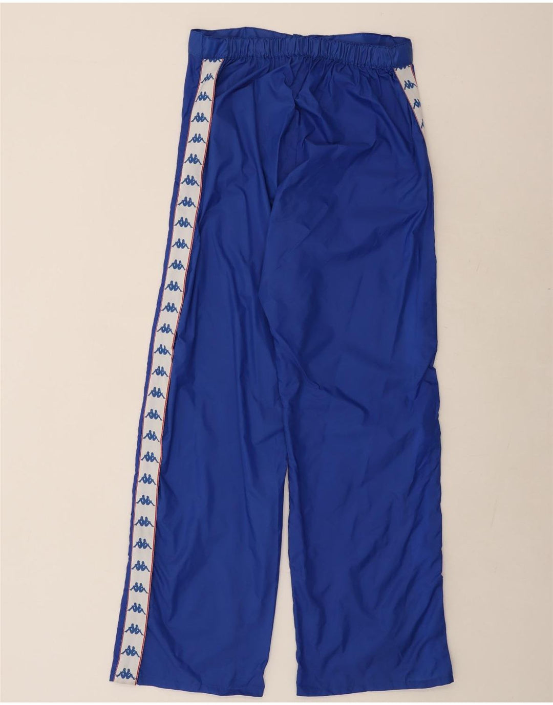 KAPPA Mens Graphic Waterproof Trousers IT 52 Large Blue Colourblock