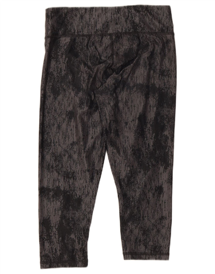 Puma Womens Capri Leggings UK 10 Small Black Tie Dye