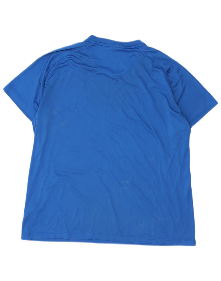 NIKE Mens T-Shirt Top 2XL Blue Polyester