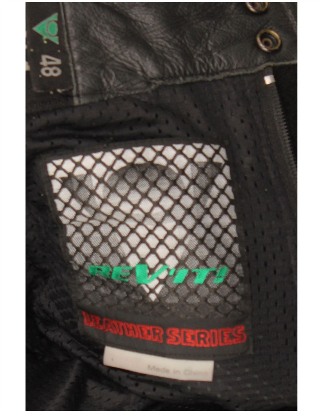 Rev'it Mens Leather Biker Trousers IT 48 Medium W30 L29 Black Leather