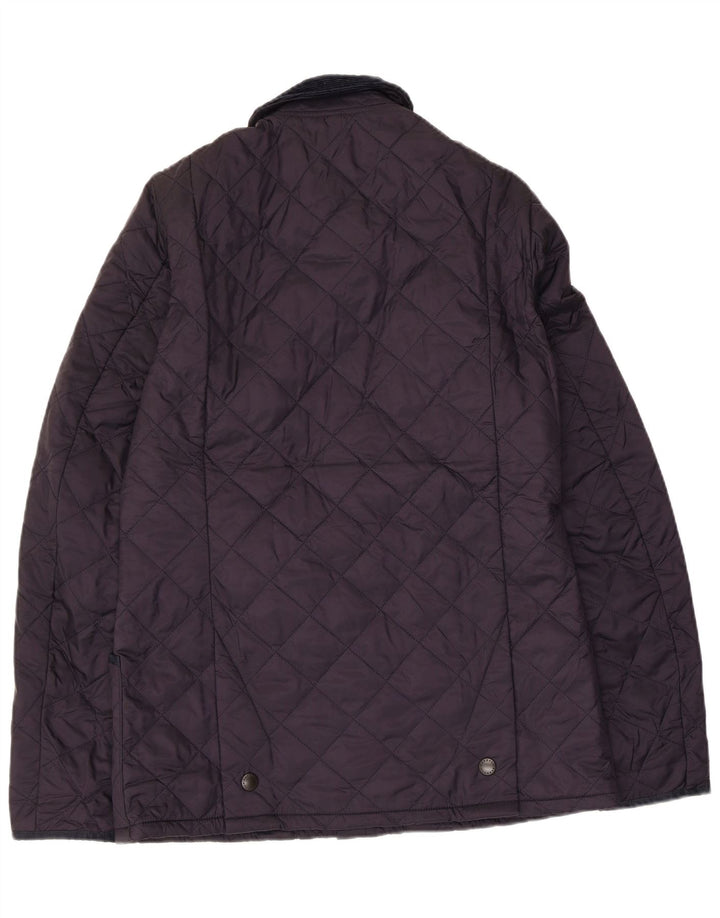 Barbour Mens Quilted Jacket UK 36 Small Navy Blue