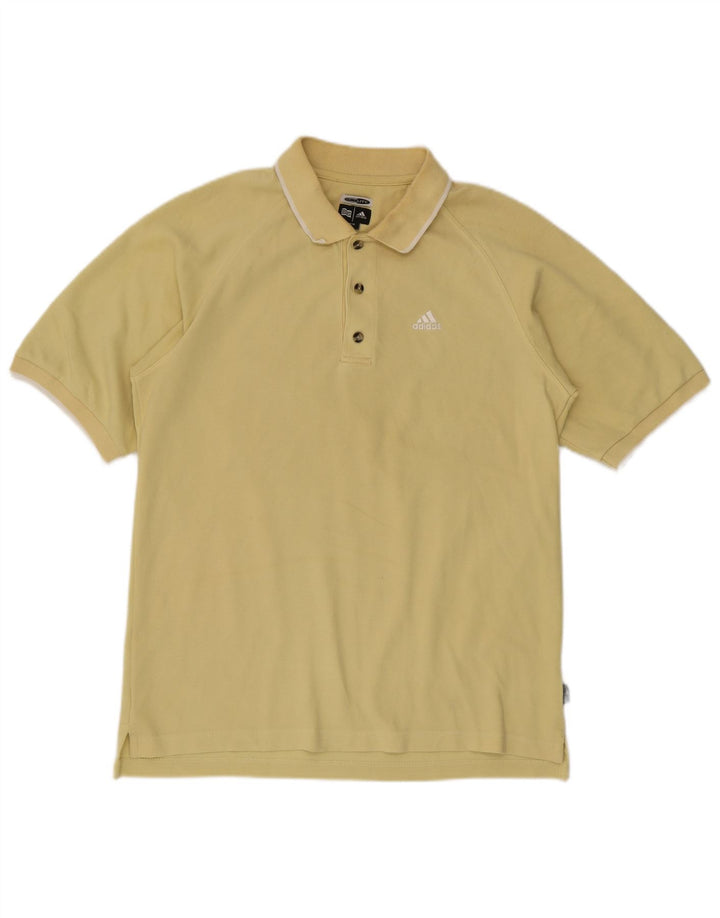 Adidas Mens Climalite Polo Shirt Medium Yellow