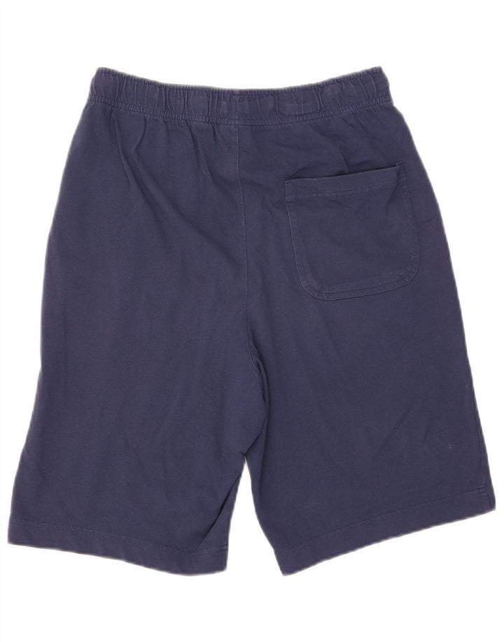 NIKE Mens Sport Shorts Small  Navy Blue Cotton
